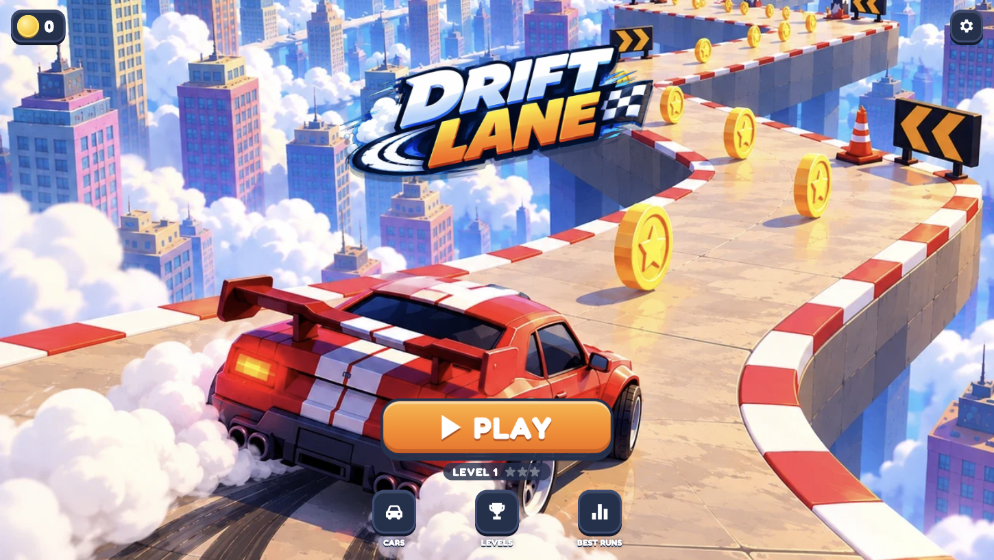 DRIFT LANE: 3D Toon Racer